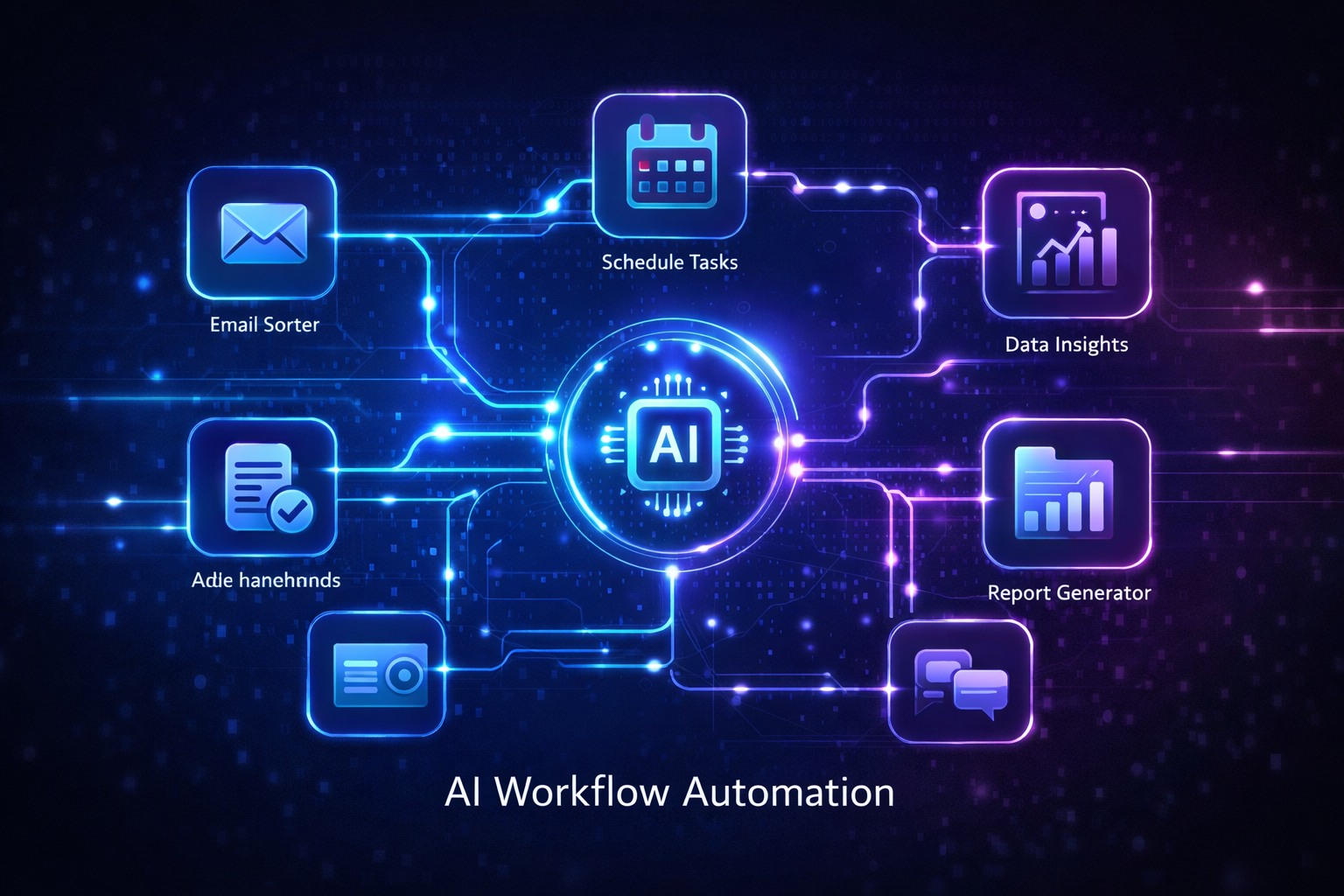 AI workflow automation concept