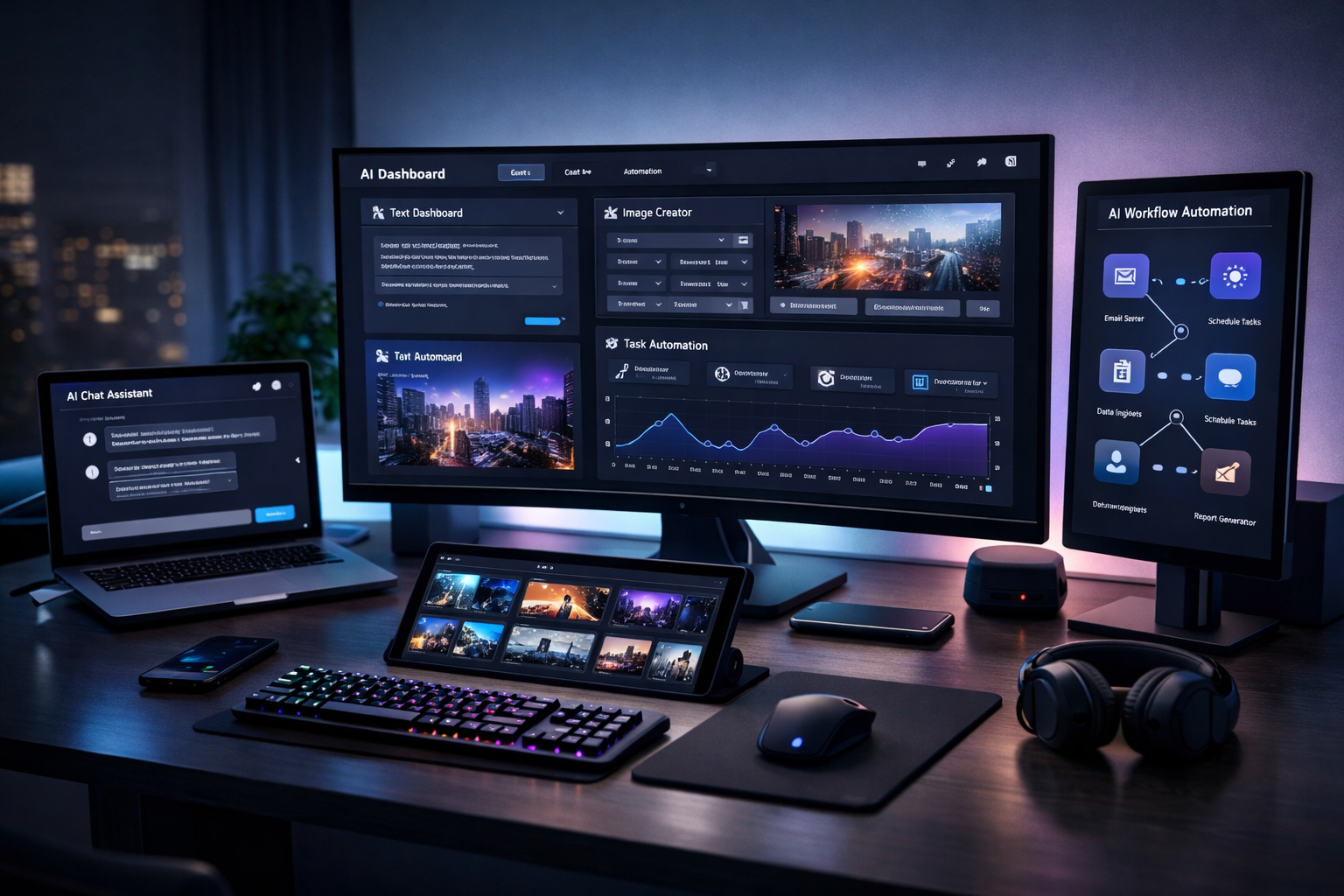 AI tools dashboard interface 2026