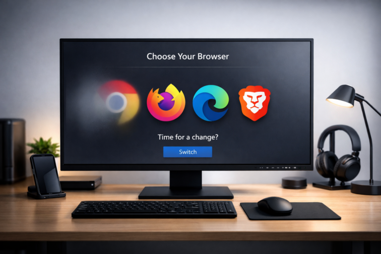 Chrome browser alternatives on a modern desktop setup