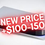 PlayStation 5 console with new price tag overlay