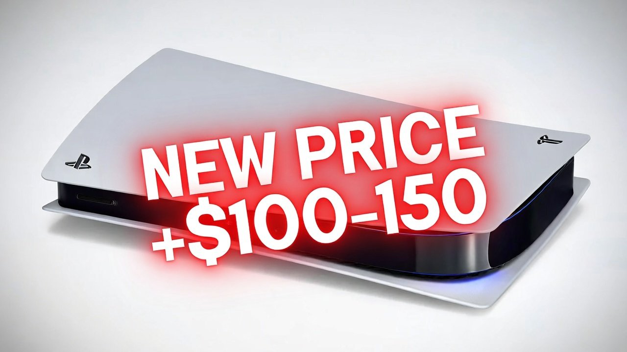 PlayStation 5 console with new price tag overlay