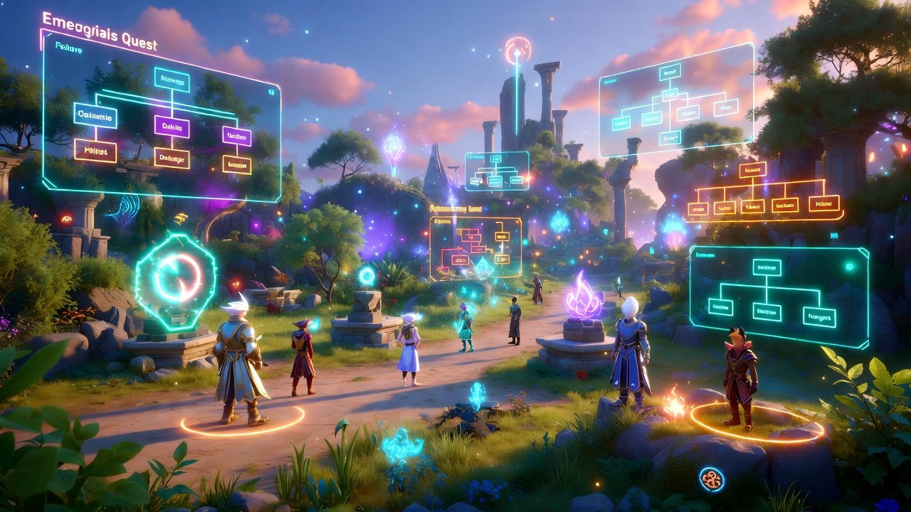 Intelligent AI NPCs in futuristic game world