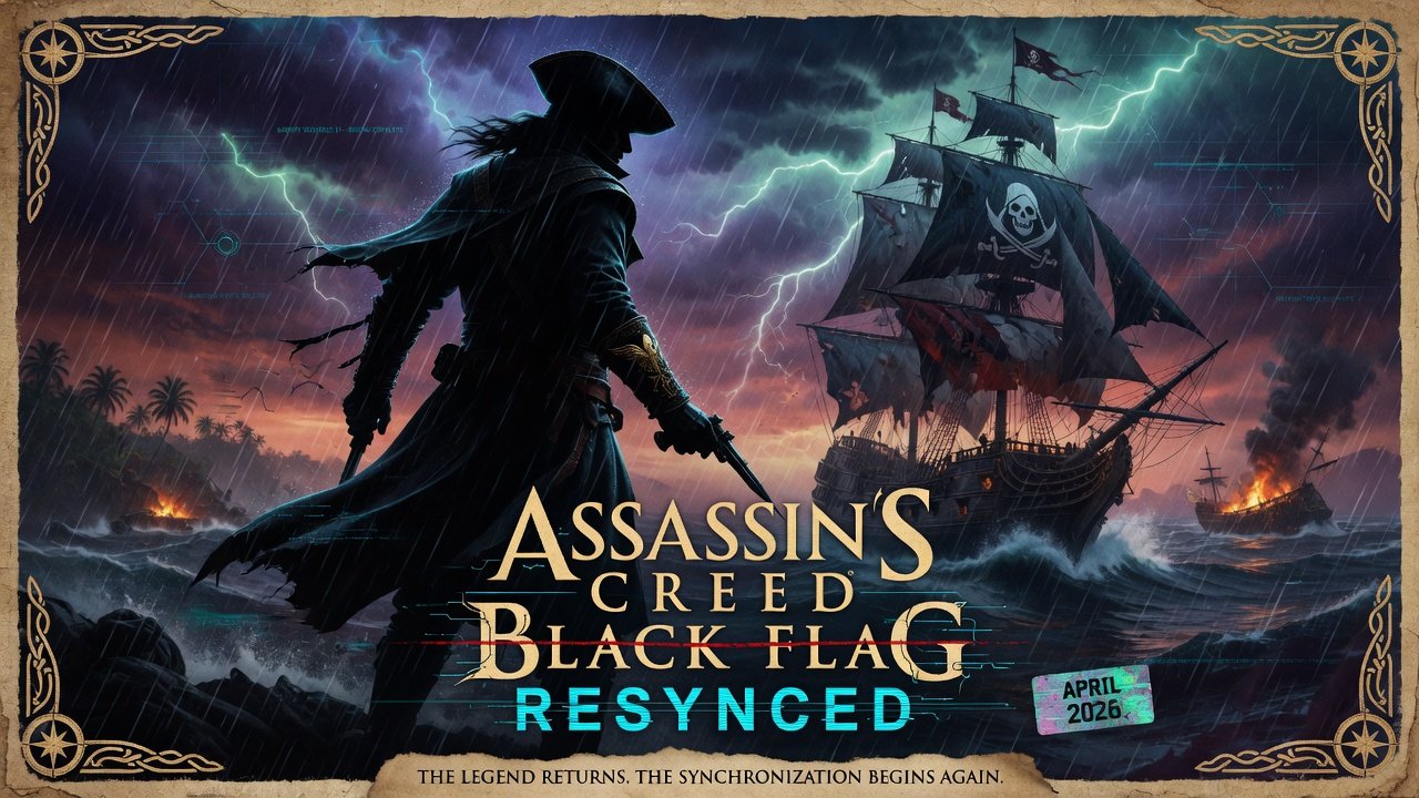 Assassin's Creed Black Flag Resynced official logo reveal concept