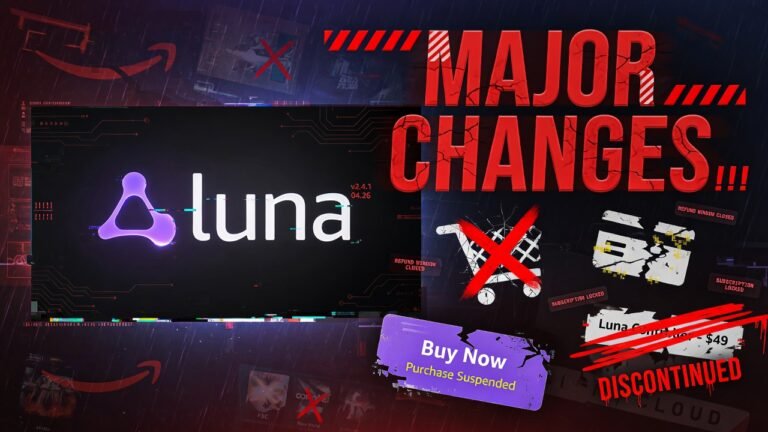 Amazon Luna logo with red 'Changes Incoming' overlay