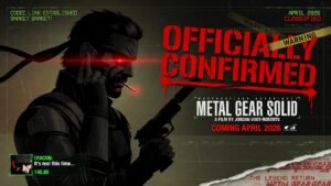 Metal Gear Solid movie adaptation official confirmation with Solid Snake silhouette