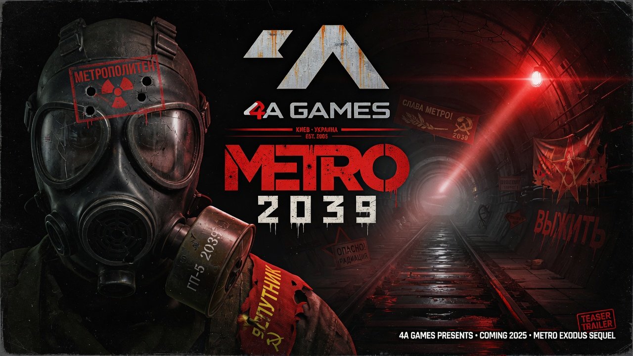 4A Games logo with Metro 2039 teaser
