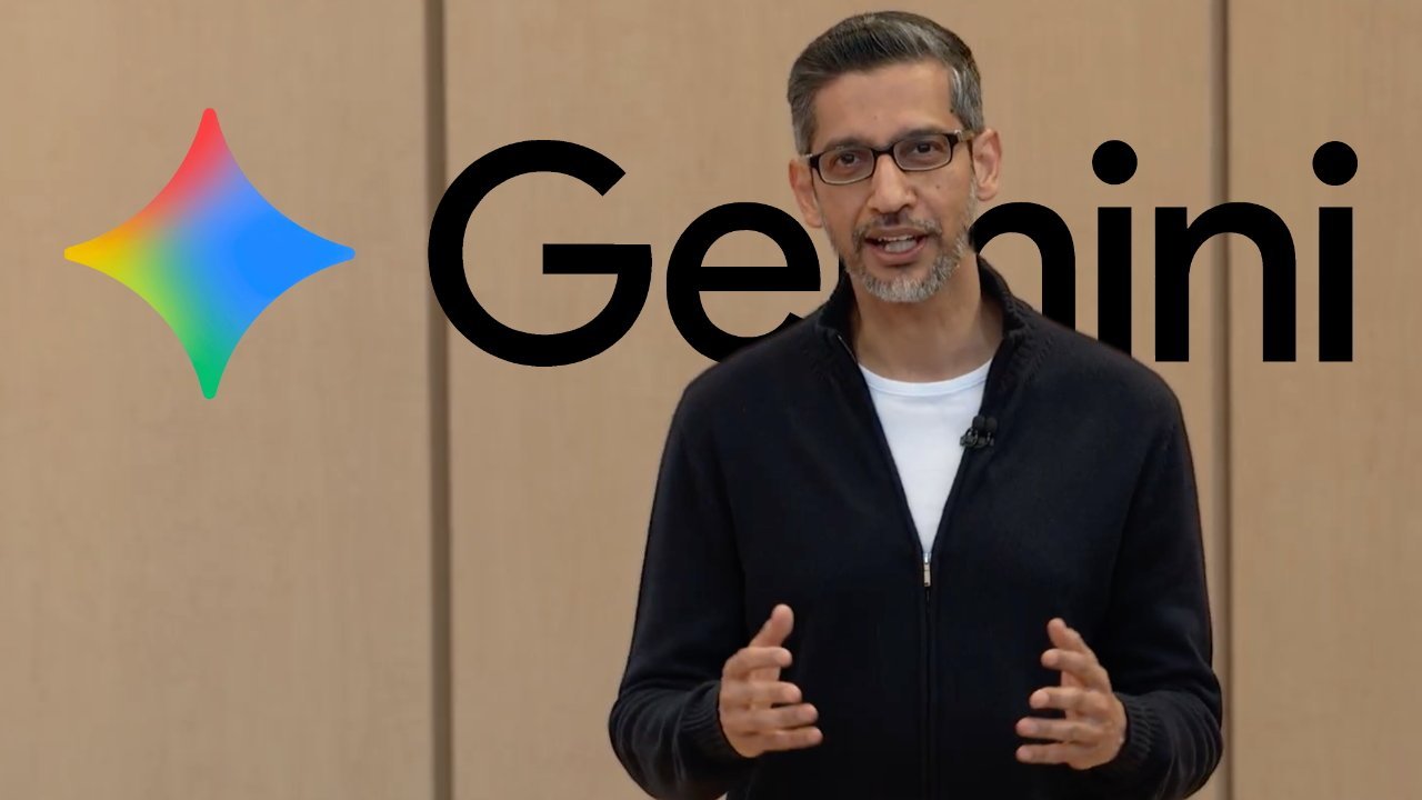 Sundar Pichai presenting Google Gemini at Google I/O 2026